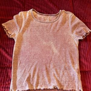 American Eagle Outfitters Pink Short Sleeve Tee